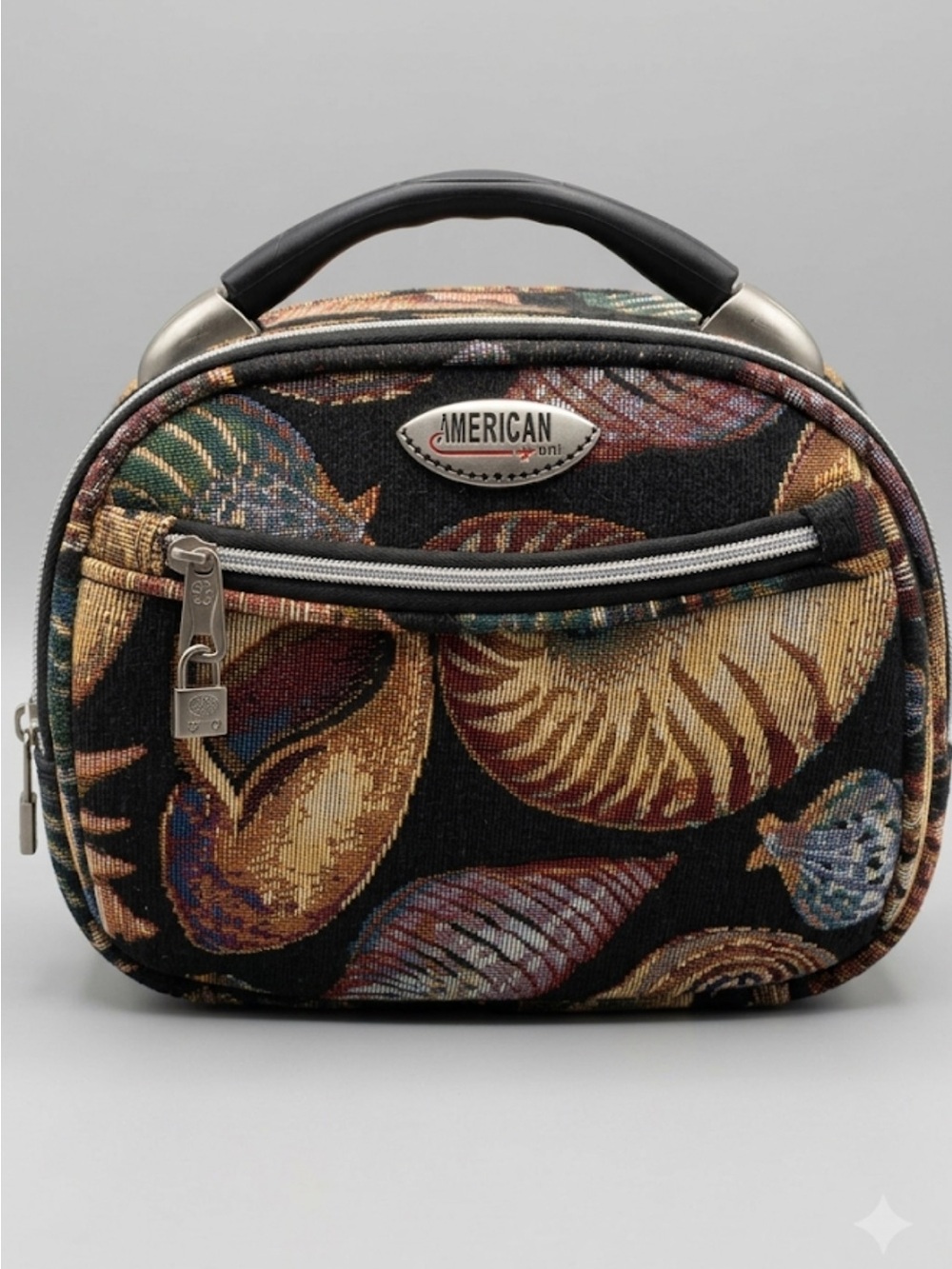 Black Floral Travel Toiletry Bag